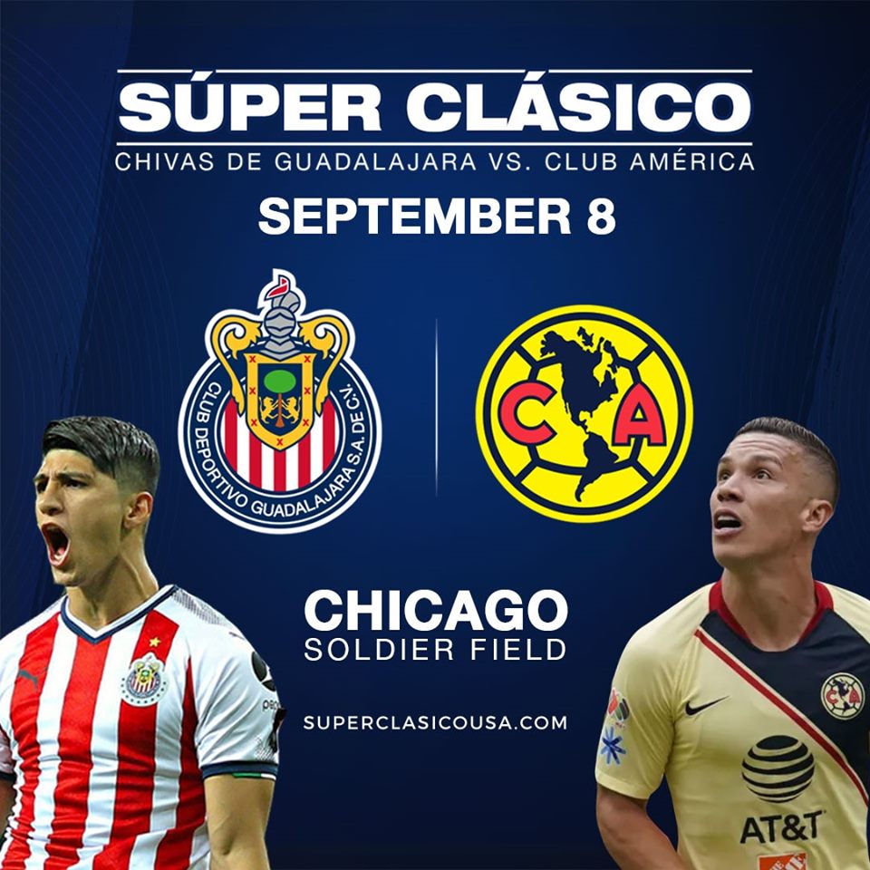 CLÁSICO AMERICACHIVAS SE JUGARÁ EN CHICAGO Estado de México