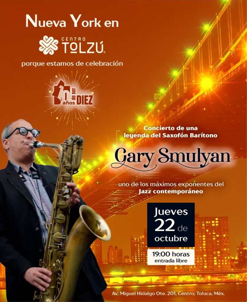 Invitación de Centro Tolzú: Gary Smulyan y Pavel Loaria Jazz Quartet